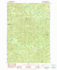 Beaver Creek Oregon Historical topographic map, 1:24000 scale, 7.5 X 7.5 Minute, Year 1984