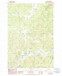 Beaver Oregon Historical topographic map, 1:24000 scale, 7.5 X 7.5 Minute, Year 1985