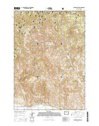 Beaverdam Creek Oregon Current topographic map, 1:24000 scale, 7.5 X 7.5 Minute, Year 2014