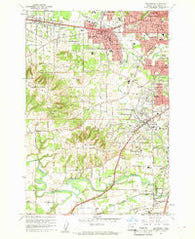 Beaverton Oregon Historical topographic map, 1:24000 scale, 7.5 X 7.5 Minute, Year 1961