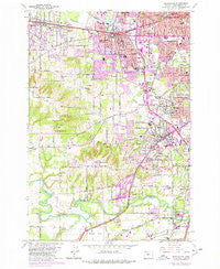 Beaverton Oregon Historical topographic map, 1:24000 scale, 7.5 X 7.5 Minute, Year 1961