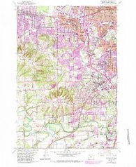 Beaverton Oregon Historical topographic map, 1:24000 scale, 7.5 X 7.5 Minute, Year 1961