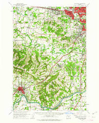 Beaverton Oregon Historical topographic map, 1:62500 scale, 15 X 15 Minute, Year 1961
