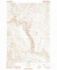 Becker Creek Oregon Historical topographic map, 1:24000 scale, 7.5 X 7.5 Minute, Year 1990