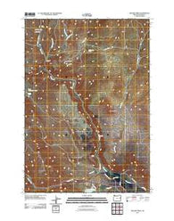 Becker Creek Oregon Historical topographic map, 1:24000 scale, 7.5 X 7.5 Minute, Year 2011
