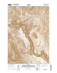 Becker Creek Oregon Current topographic map, 1:24000 scale, 7.5 X 7.5 Minute, Year 2014