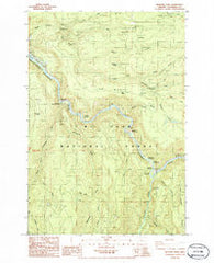 Bedford Point Oregon Historical topographic map, 1:24000 scale, 7.5 X 7.5 Minute, Year 1986