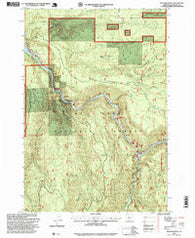 Bedford Point Oregon Historical topographic map, 1:24000 scale, 7.5 X 7.5 Minute, Year 1997
