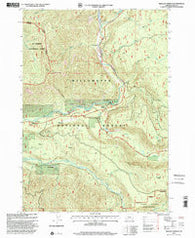 Belknap Springs Oregon Historical topographic map, 1:24000 scale, 7.5 X 7.5 Minute, Year 1997