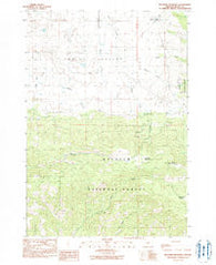 Belshaw Meadows Oregon Historical topographic map, 1:24000 scale, 7.5 X 7.5 Minute, Year 1990