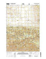 Belshaw Meadows Oregon Current topographic map, 1:24000 scale, 7.5 X 7.5 Minute, Year 2014