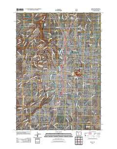 Bend Oregon Historical topographic map, 1:24000 scale, 7.5 X 7.5 Minute, Year 2011
