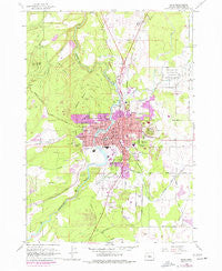 Bend Oregon Historical topographic map, 1:24000 scale, 7.5 X 7.5 Minute, Year 1962