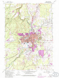 Bend Oregon Historical topographic map, 1:24000 scale, 7.5 X 7.5 Minute, Year 1962