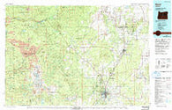 Bend Oregon Historical topographic map, 1:100000 scale, 30 X 60 Minute, Year 1980