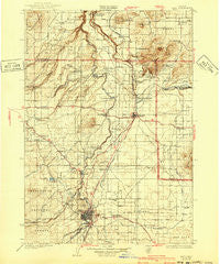 Bend Oregon Historical topographic map, 1:125000 scale, 30 X 30 Minute, Year 1929