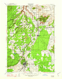 Bend Oregon Historical topographic map, 1:125000 scale, 30 X 30 Minute, Year 1929