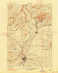 Bend Oregon Historical topographic map, 1:125000 scale, 30 X 30 Minute, Year 1929