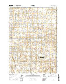 Bend Airport Oregon Current topographic map, 1:24000 scale, 7.5 X 7.5 Minute, Year 2014