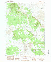 Benjamin Lake Oregon Historical topographic map, 1:24000 scale, 7.5 X 7.5 Minute, Year 1983