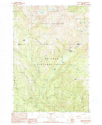 Bennet Peak Oregon Historical topographic map, 1:24000 scale, 7.5 X 7.5 Minute, Year 1990