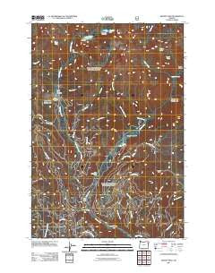 Bennet Peak Oregon Historical topographic map, 1:24000 scale, 7.5 X 7.5 Minute, Year 2011