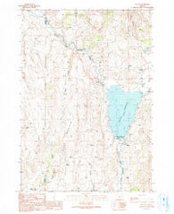 Beulah Oregon Historical topographic map, 1:24000 scale, 7.5 X 7.5 Minute, Year 1990