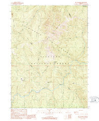 Big Craggies Oregon Historical topographic map, 1:24000 scale, 7.5 X 7.5 Minute, Year 1989