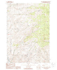 Big Lookout Mountain Oregon Historical topographic map, 1:24000 scale, 7.5 X 7.5 Minute, Year 1988