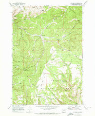 Big Rock Flat Oregon Historical topographic map, 1:24000 scale, 7.5 X 7.5 Minute, Year 1969
