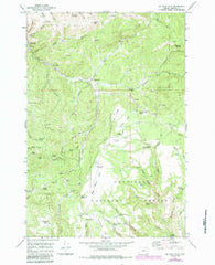 Big Rock Flat Oregon Historical topographic map, 1:24000 scale, 7.5 X 7.5 Minute, Year 1969