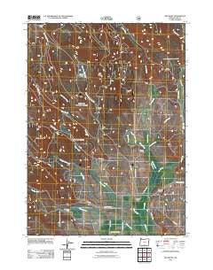 Big Baldy Oregon Historical topographic map, 1:24000 scale, 7.5 X 7.5 Minute, Year 2011