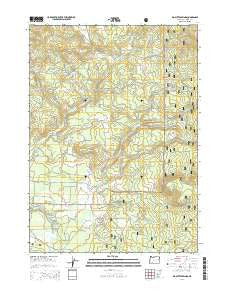 Big Butte Springs Oregon Current topographic map, 1:24000 scale, 7.5 X 7.5 Minute, Year 2014