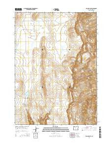 Big Mud Flat Oregon Current topographic map, 1:24000 scale, 7.5 X 7.5 Minute, Year 2014