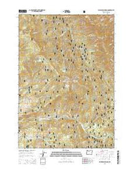 Big Weasel Springs Oregon Current topographic map, 1:24000 scale, 7.5 X 7.5 Minute, Year 2014