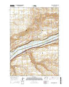 Biggs Junction Oregon Current topographic map, 1:24000 scale, 7.5 X 7.5 Minute, Year 2014