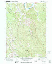 Bill Peak Oregon Historical topographic map, 1:24000 scale, 7.5 X 7.5 Minute, Year 1971