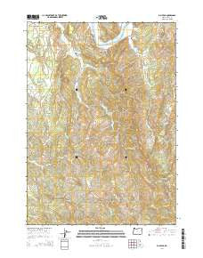 Bill Peak Oregon Current topographic map, 1:24000 scale, 7.5 X 7.5 Minute, Year 2014