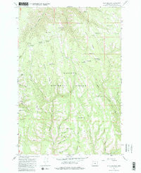 Billy Meadows Oregon Historical topographic map, 1:24000 scale, 7.5 X 7.5 Minute, Year 1967