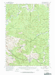 Birkenfeld Oregon Historical topographic map, 1:62500 scale, 15 X 15 Minute, Year 1955