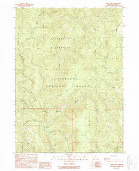 Biscuit Hill Oregon Historical topographic map, 1:24000 scale, 7.5 X 7.5 Minute, Year 1989