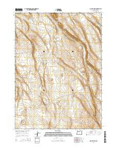 Biscuit Point Oregon Current topographic map, 1:24000 scale, 7.5 X 7.5 Minute, Year 2014