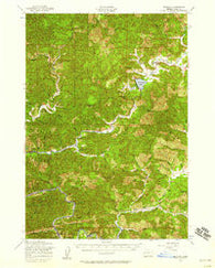 Blachly Oregon Historical topographic map, 1:62500 scale, 15 X 15 Minute, Year 1956