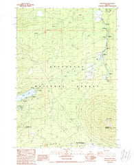 Black Butte Oregon Historical topographic map, 1:24000 scale, 7.5 X 7.5 Minute, Year 1988
