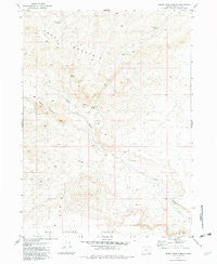 Black Rock Spring Oregon Historical topographic map, 1:24000 scale, 7.5 X 7.5 Minute, Year 1981