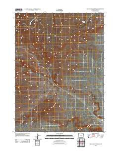 Black Rock Springs Oregon Historical topographic map, 1:24000 scale, 7.5 X 7.5 Minute, Year 2011