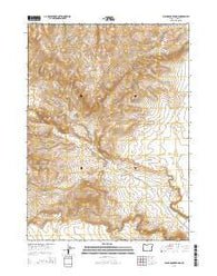 Black Rock Springs Oregon Current topographic map, 1:24000 scale, 7.5 X 7.5 Minute, Year 2014