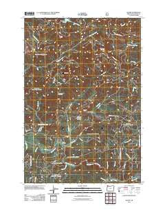 Blaine Oregon Historical topographic map, 1:24000 scale, 7.5 X 7.5 Minute, Year 2011