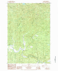 Blaine Oregon Historical topographic map, 1:24000 scale, 7.5 X 7.5 Minute, Year 1984