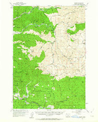 Blaine Oregon Historical topographic map, 1:62500 scale, 15 X 15 Minute, Year 1955